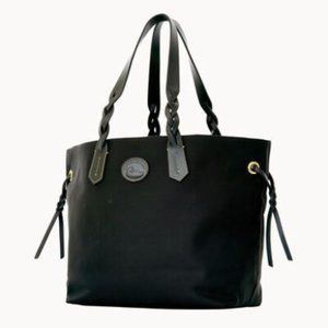 Dooney & Bourke Nylon Shopper Tote Black Black NWT